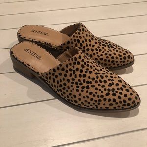 JustFab Women’s Leopard Mules